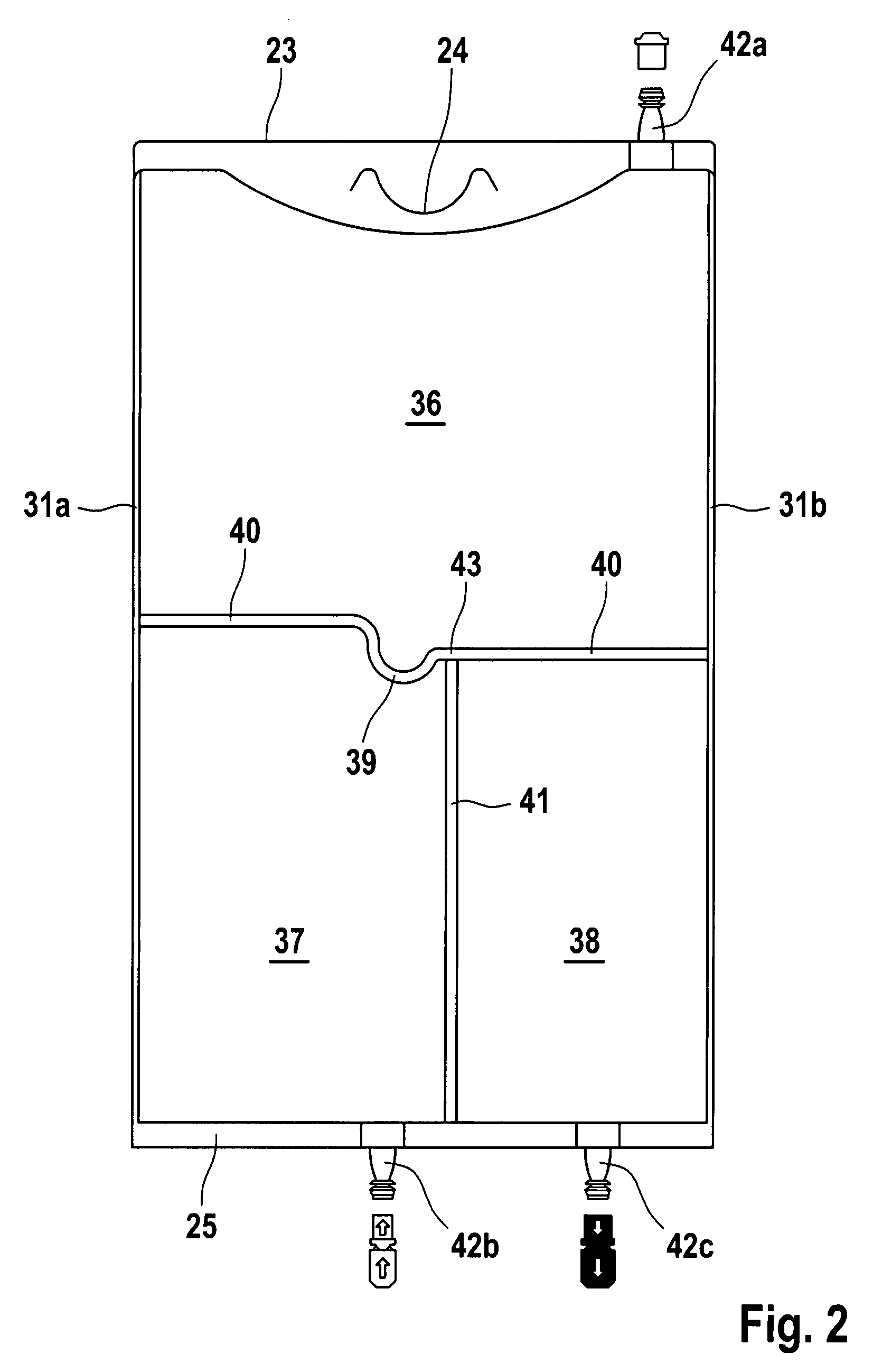 Medical container with improved peelable seal