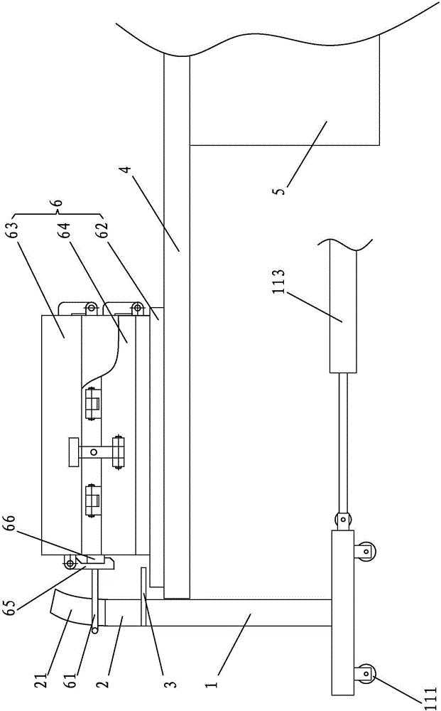 Vertical rotating shaft type automatic die opening device of injection molding machine and injection molding machine made by vertical rotating shaft type automatic die opening device