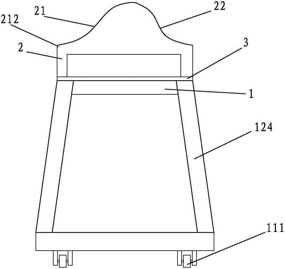 Vertical rotating shaft type automatic die opening device of injection molding machine and injection molding machine made by vertical rotating shaft type automatic die opening device