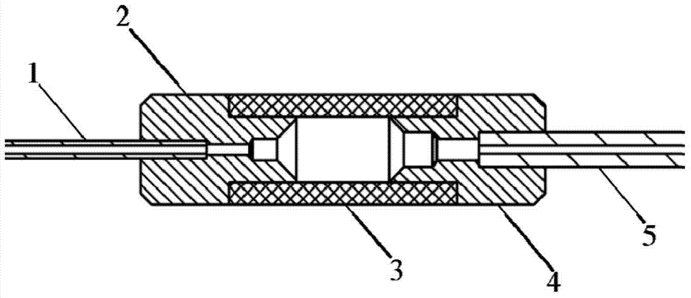 Large-volume flow-through cell for liquid chromatography fluorescence detector