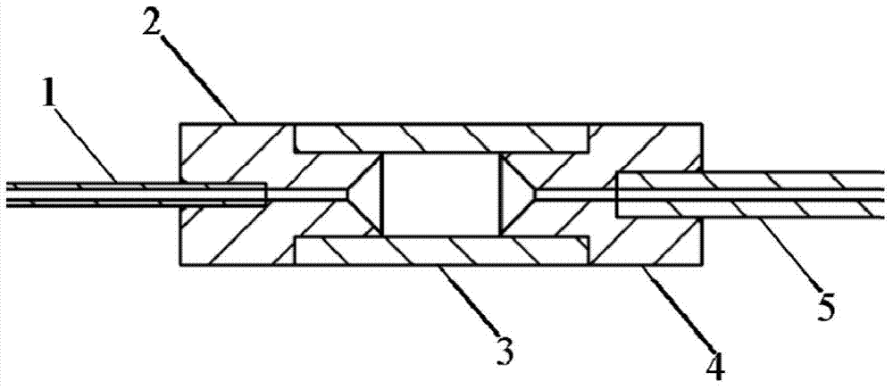 Large-volume flow-through cell for liquid chromatography fluorescence detector