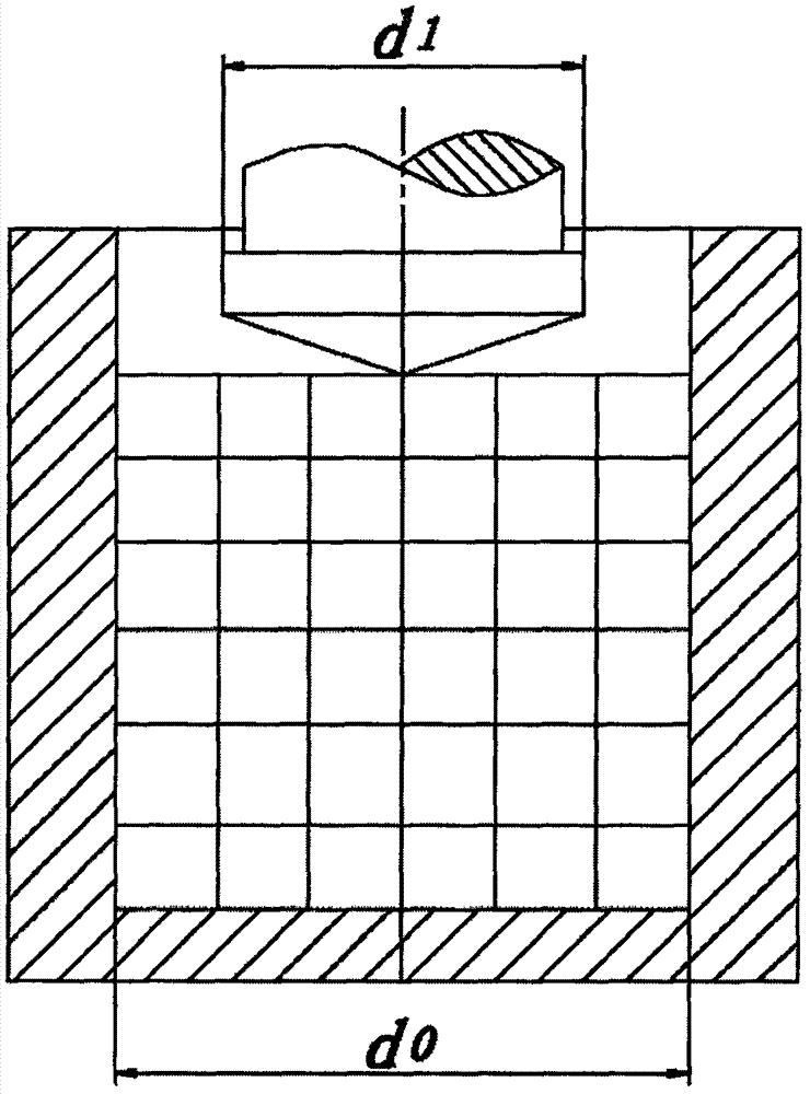 Forward extrusion uniform deformation die