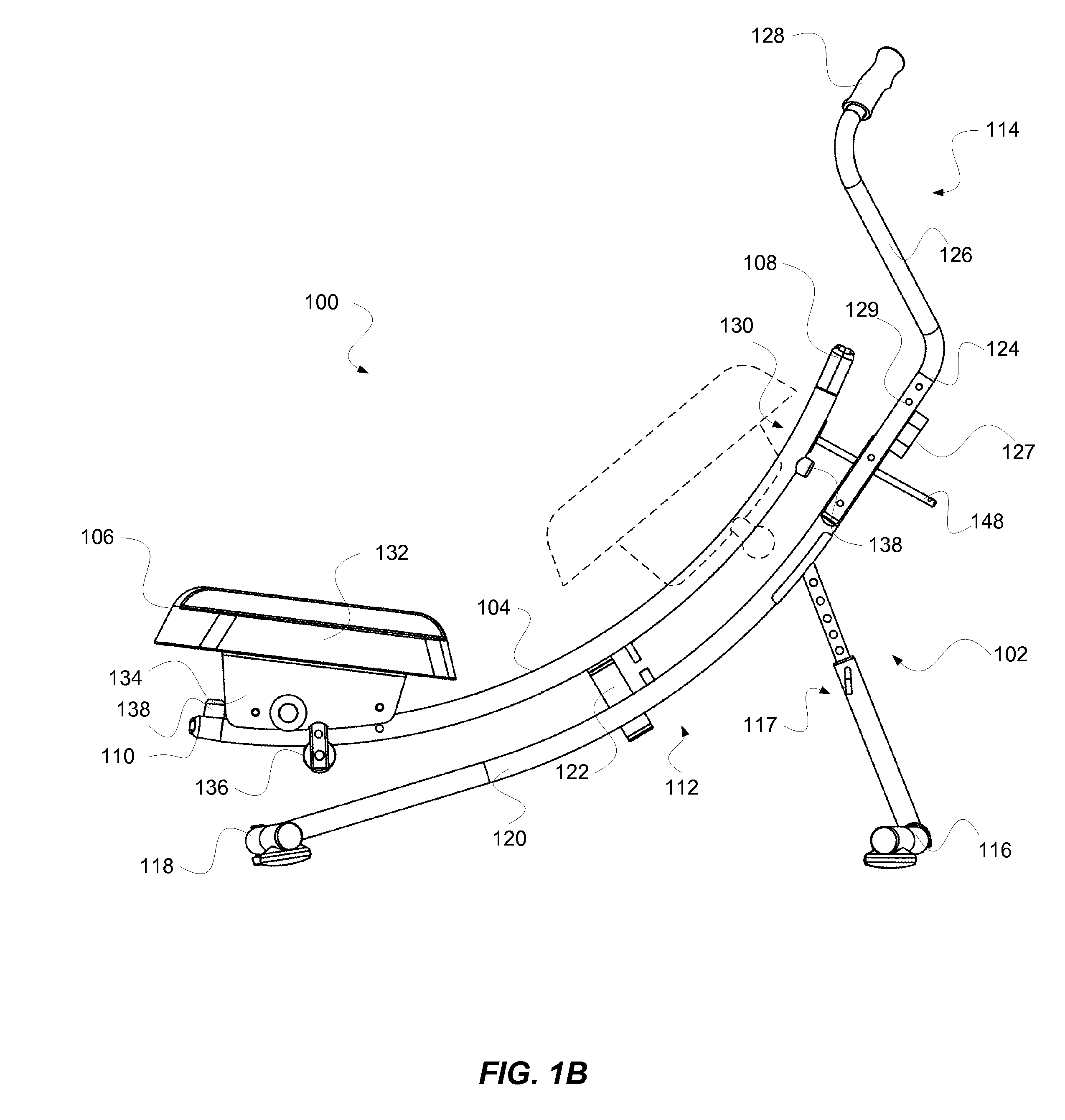 Adjustable abdominal exercise apparatus