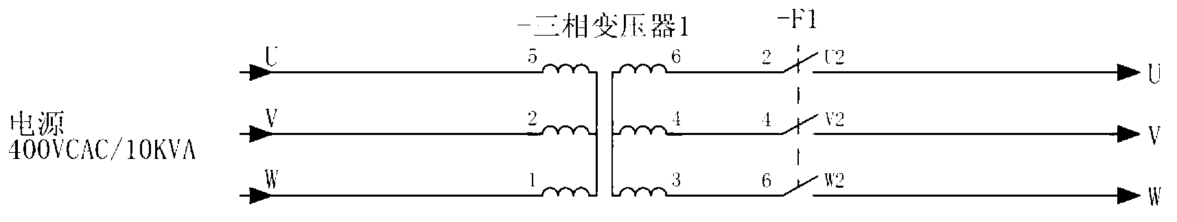 Frequency converter control box aging test device