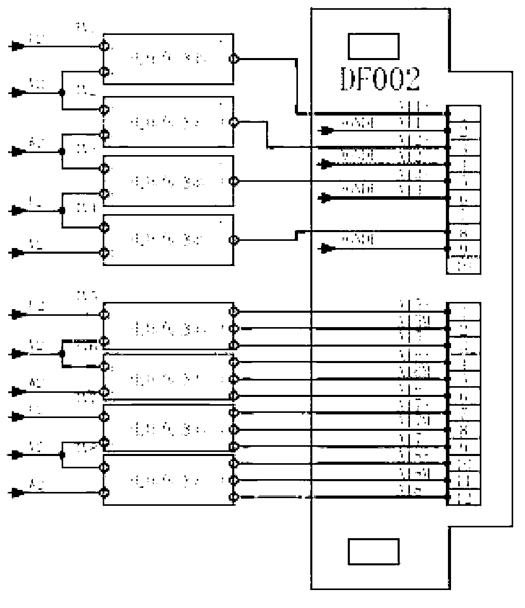 Frequency converter control box aging test device