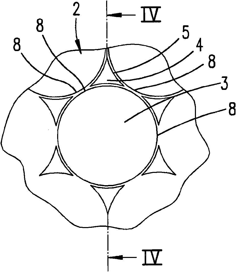 Device for coating a plurality of closest-packed substrates arranged on a susceptor