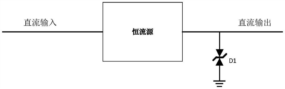 Aviation surge protection circuit with controllable discharge current