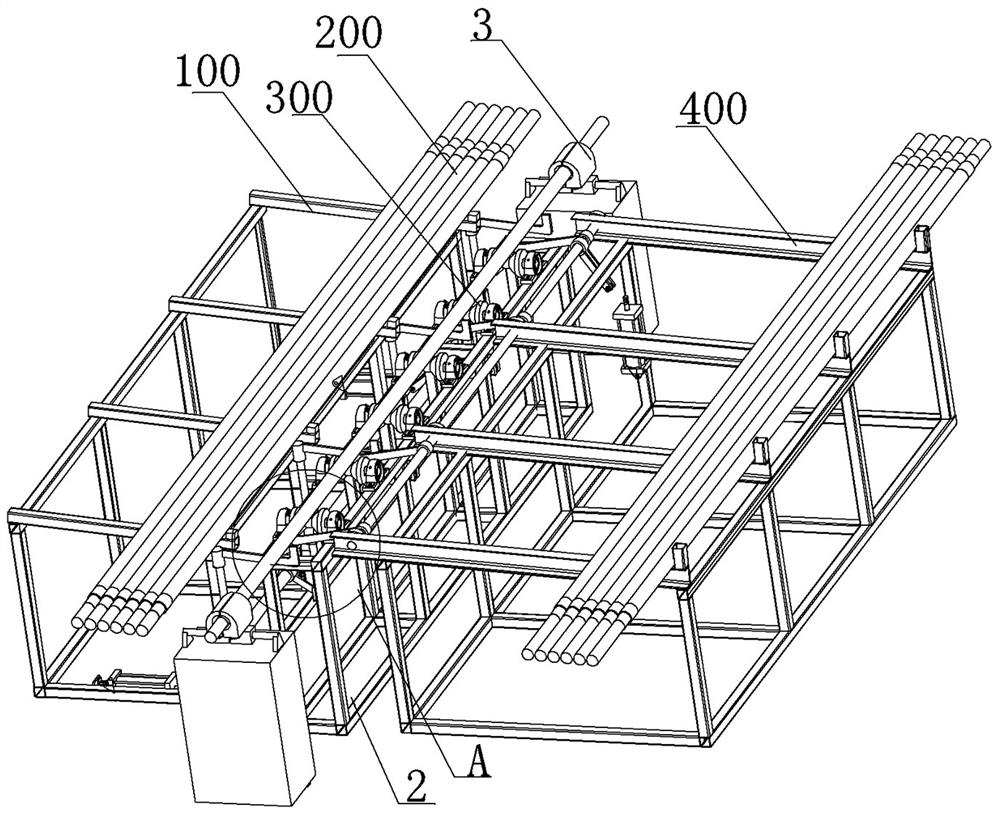 Automatic anchor bolt thermal shrinkage production line