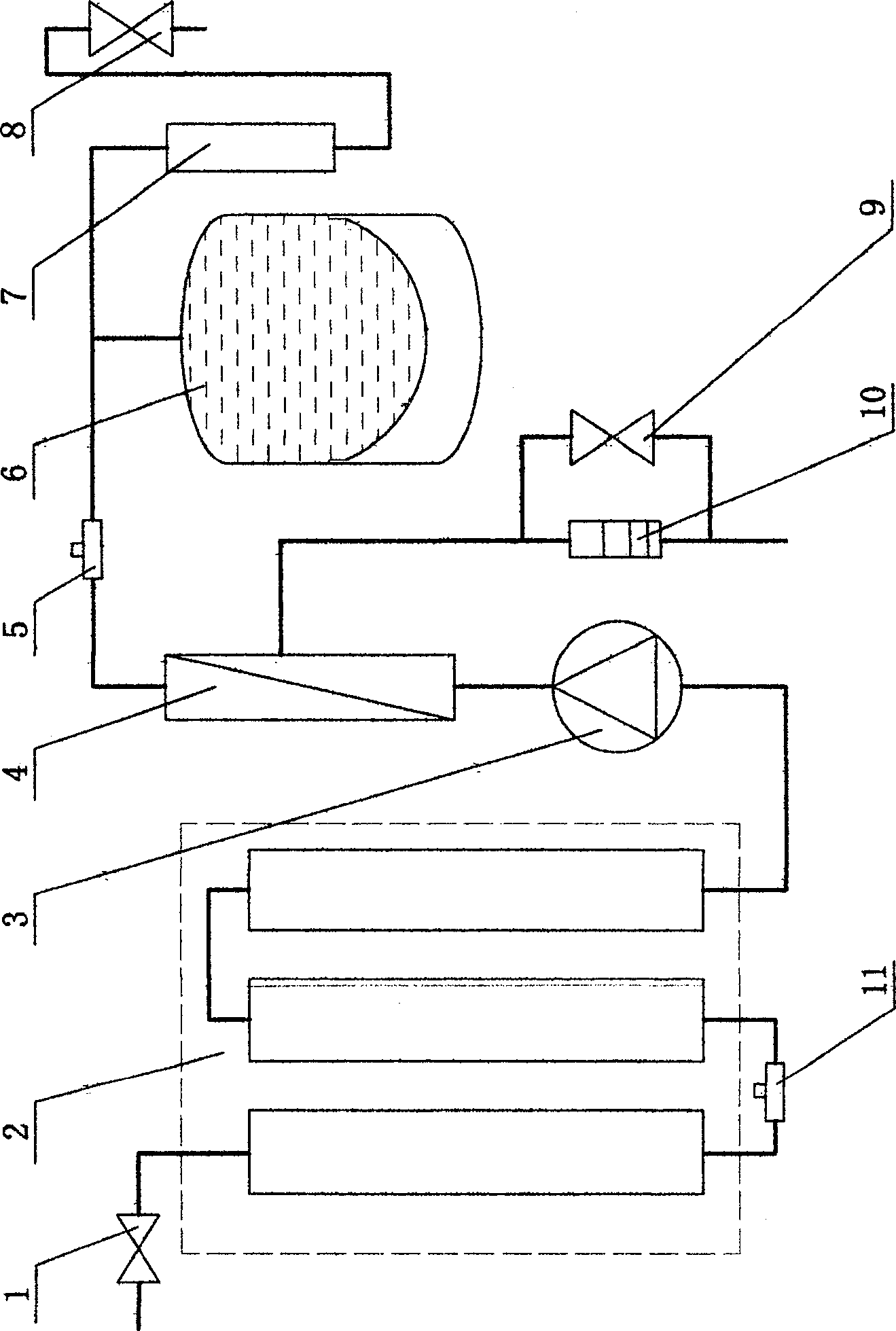 Water-saving electricity-saving reverse osmosis water purifying machine