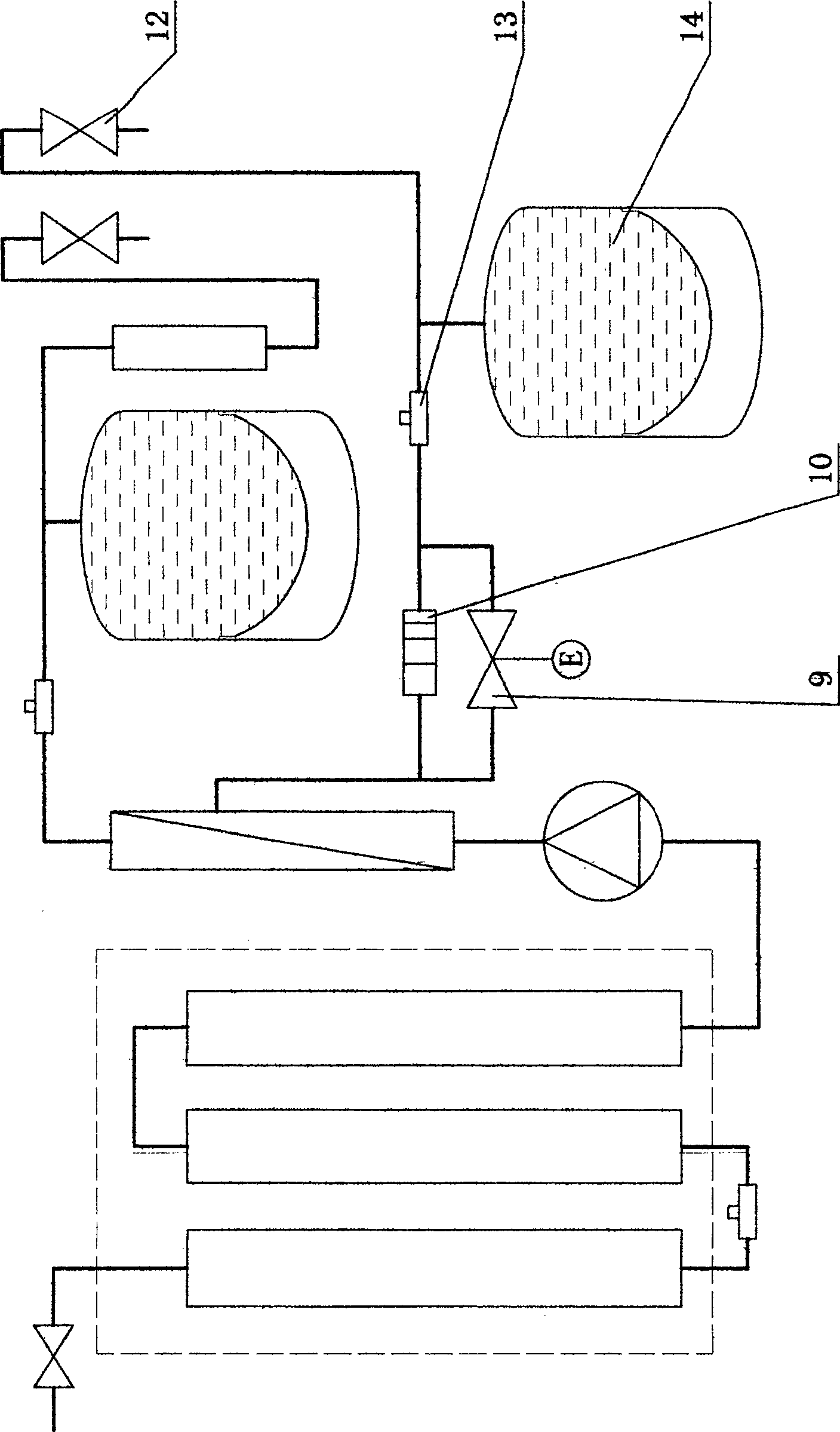 Water-saving electricity-saving reverse osmosis water purifying machine