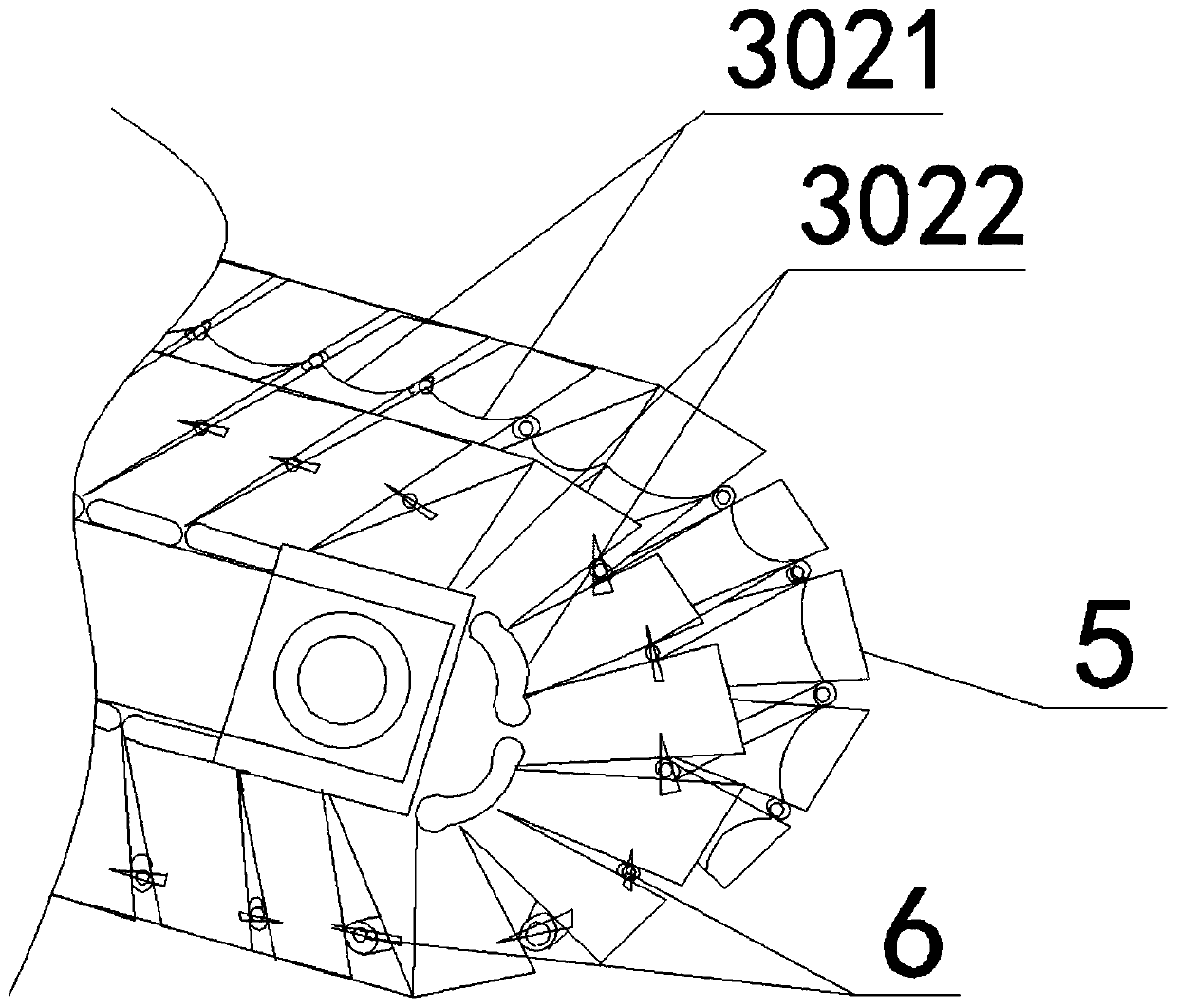 Sealed plate type composite conveyor having sweeping function