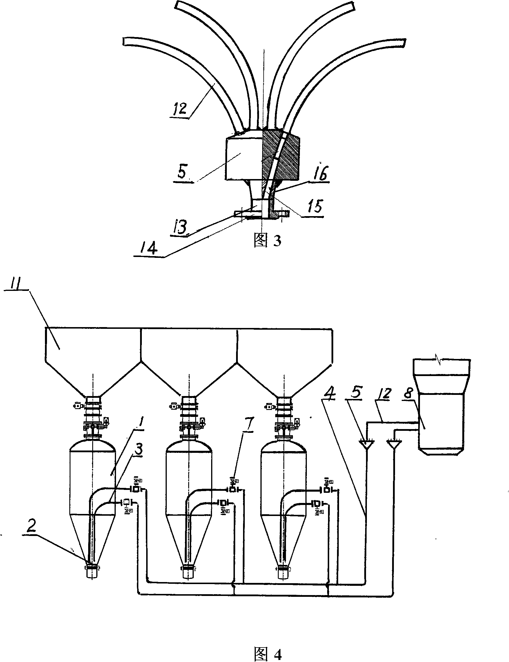 Fine coal dense phase conveying system of fusion reducing furnace