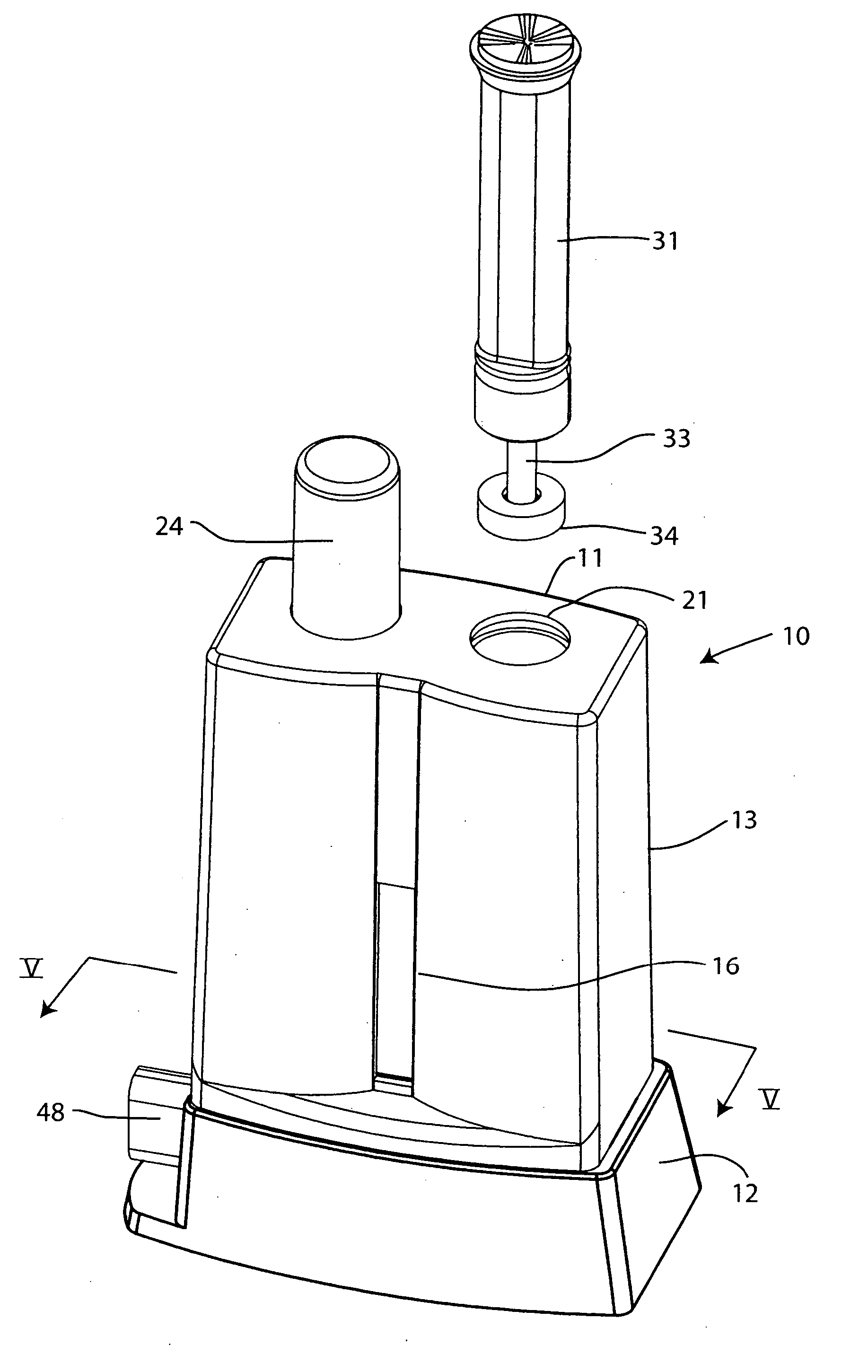 Saliva sample testing device