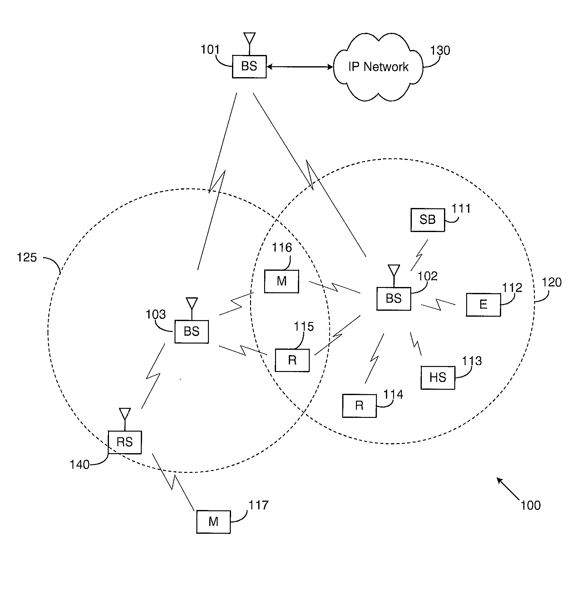 Method and apparatus for relaying wireless traffic in a wireless network