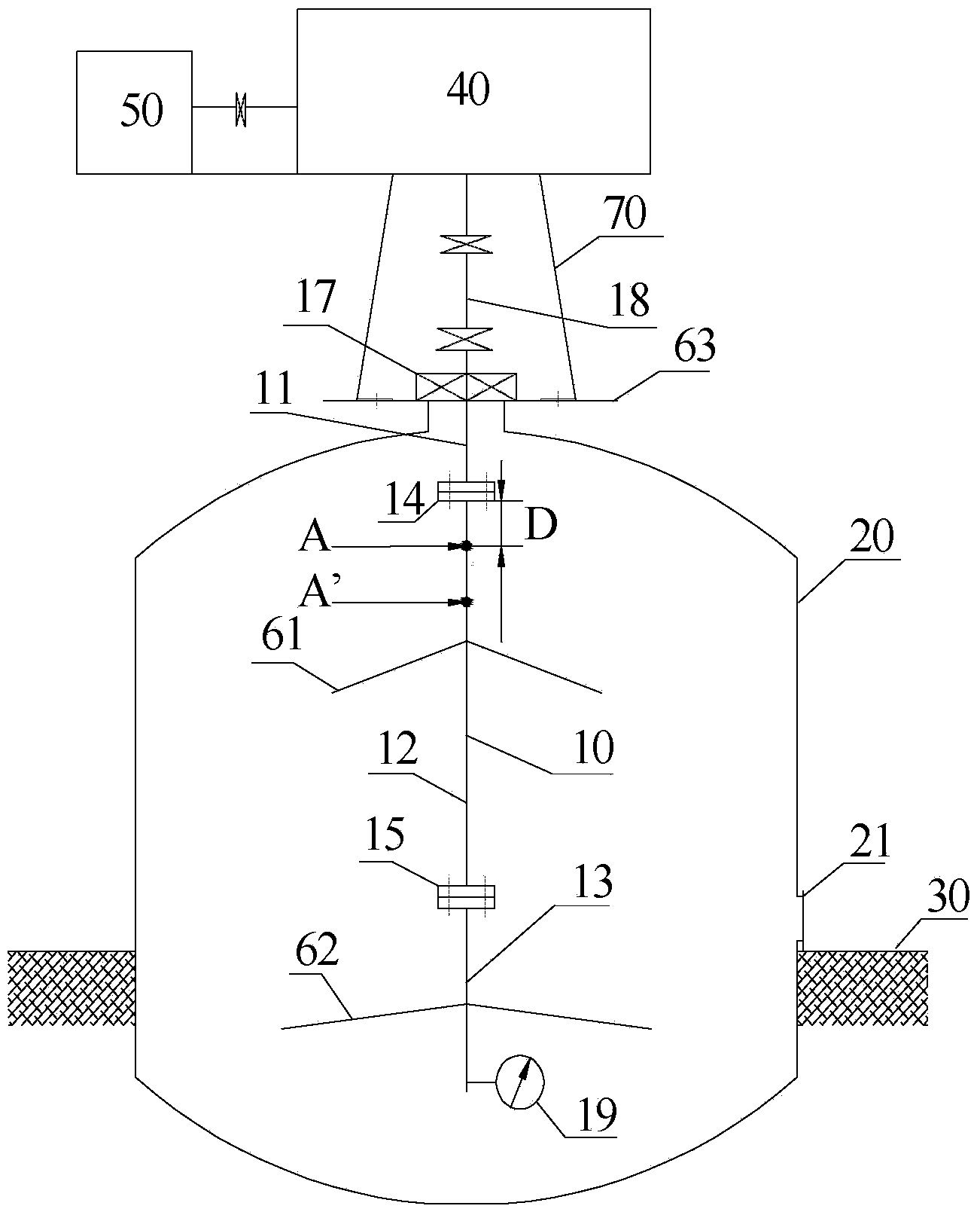 Method for straightening stirrer shaft