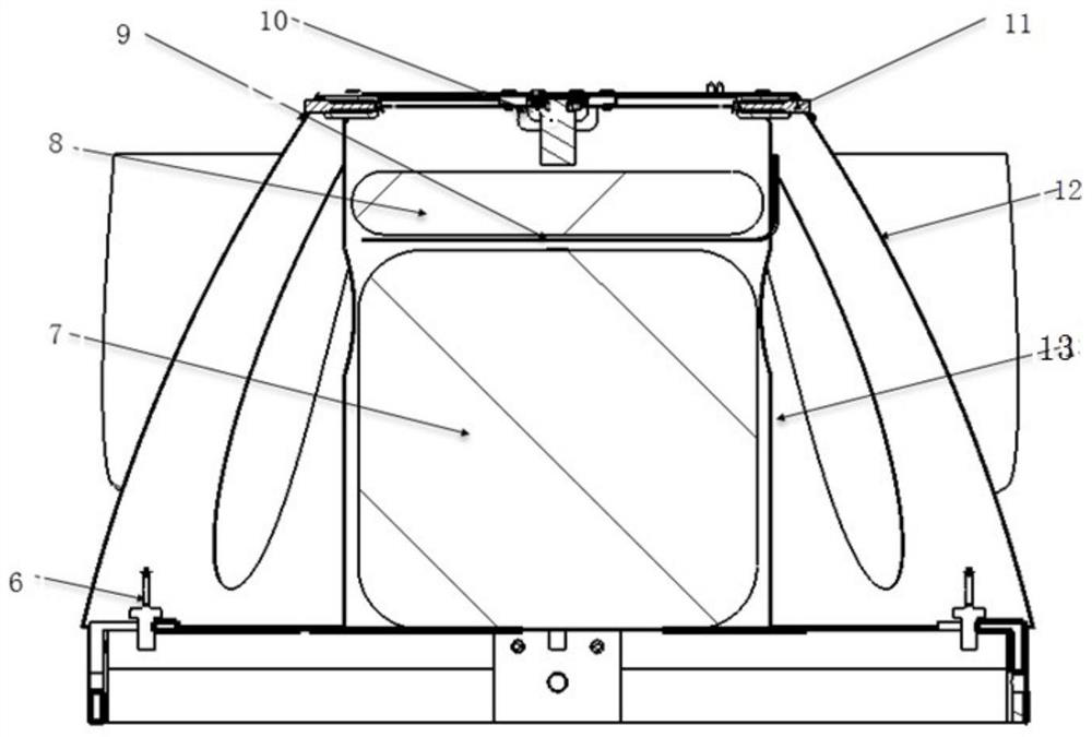 Mechanical brake parachute unfolding device and unfolding method for missile