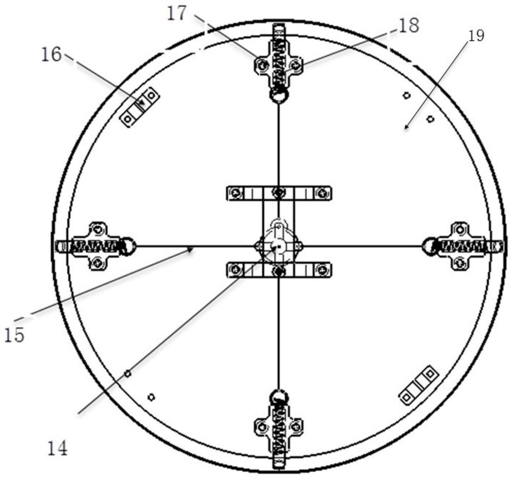 Mechanical brake parachute unfolding device and unfolding method for missile