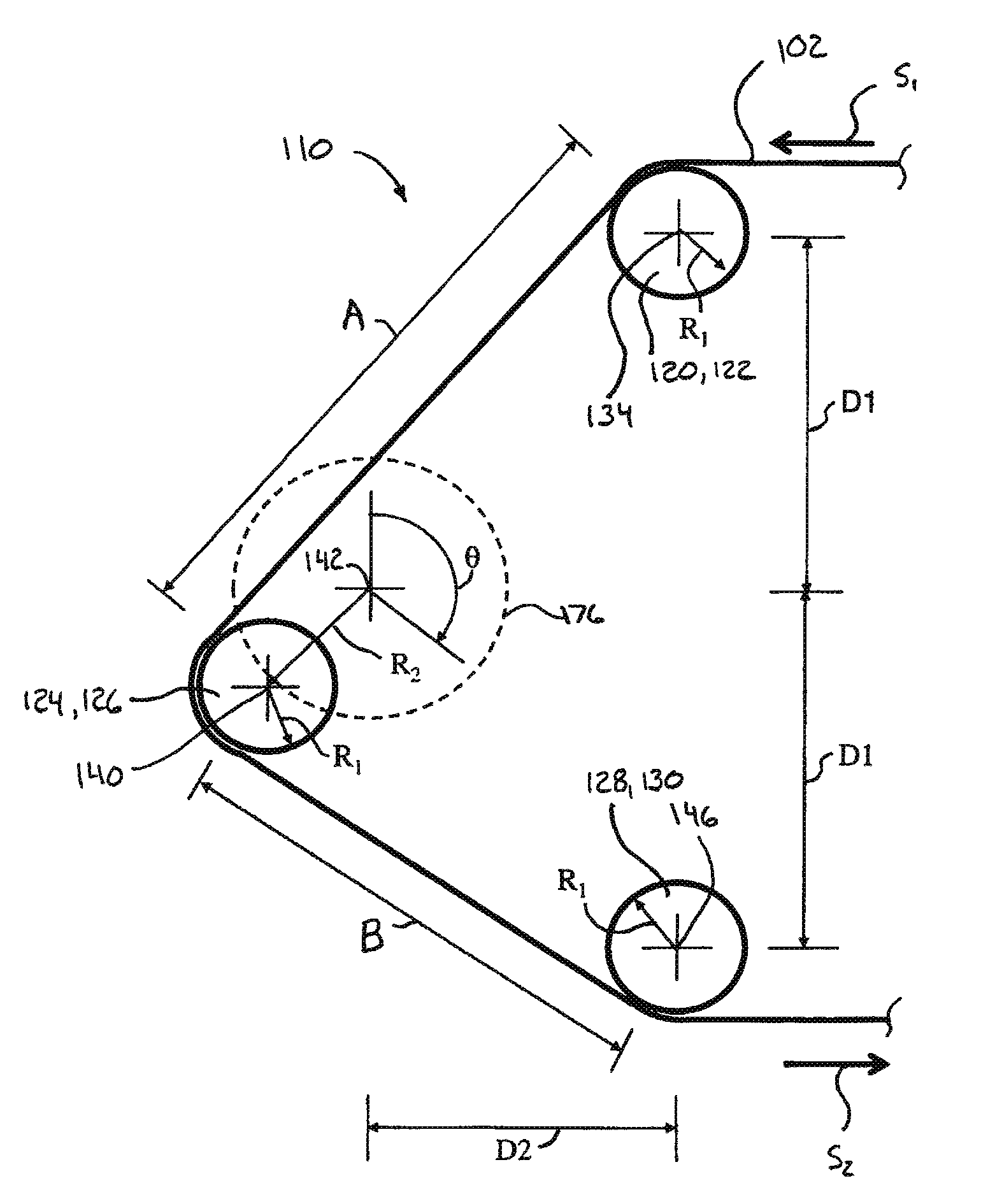 Appraratus and method for providing a localized speed variance of an advancing substrate