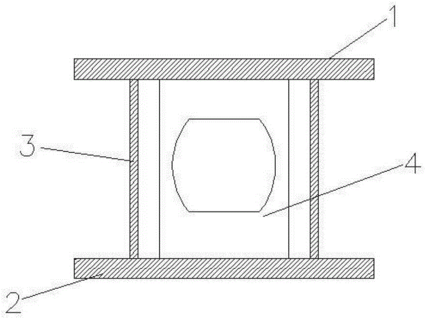 Two-stage work metal energy dissipation device