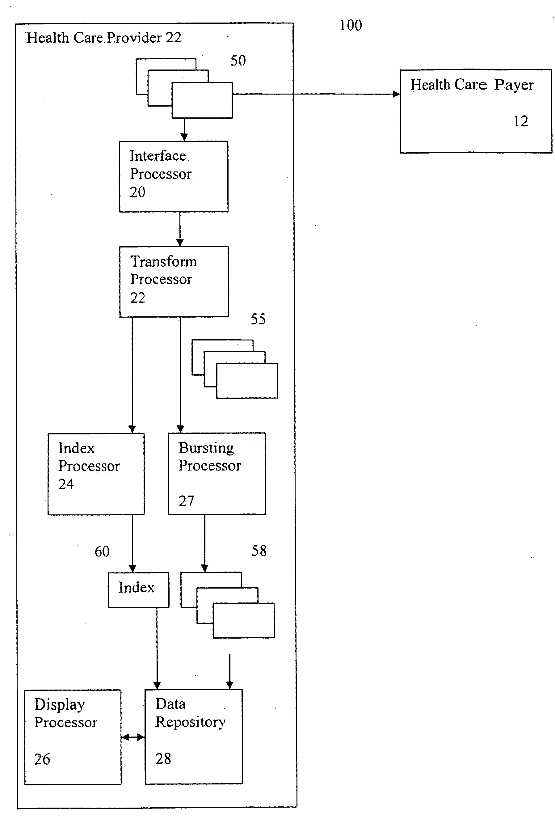 System and method for processing transaction records suitable for healthcare and other industries