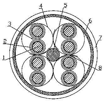 Ultrahigh frequency digital communication cable and preparation method thereof