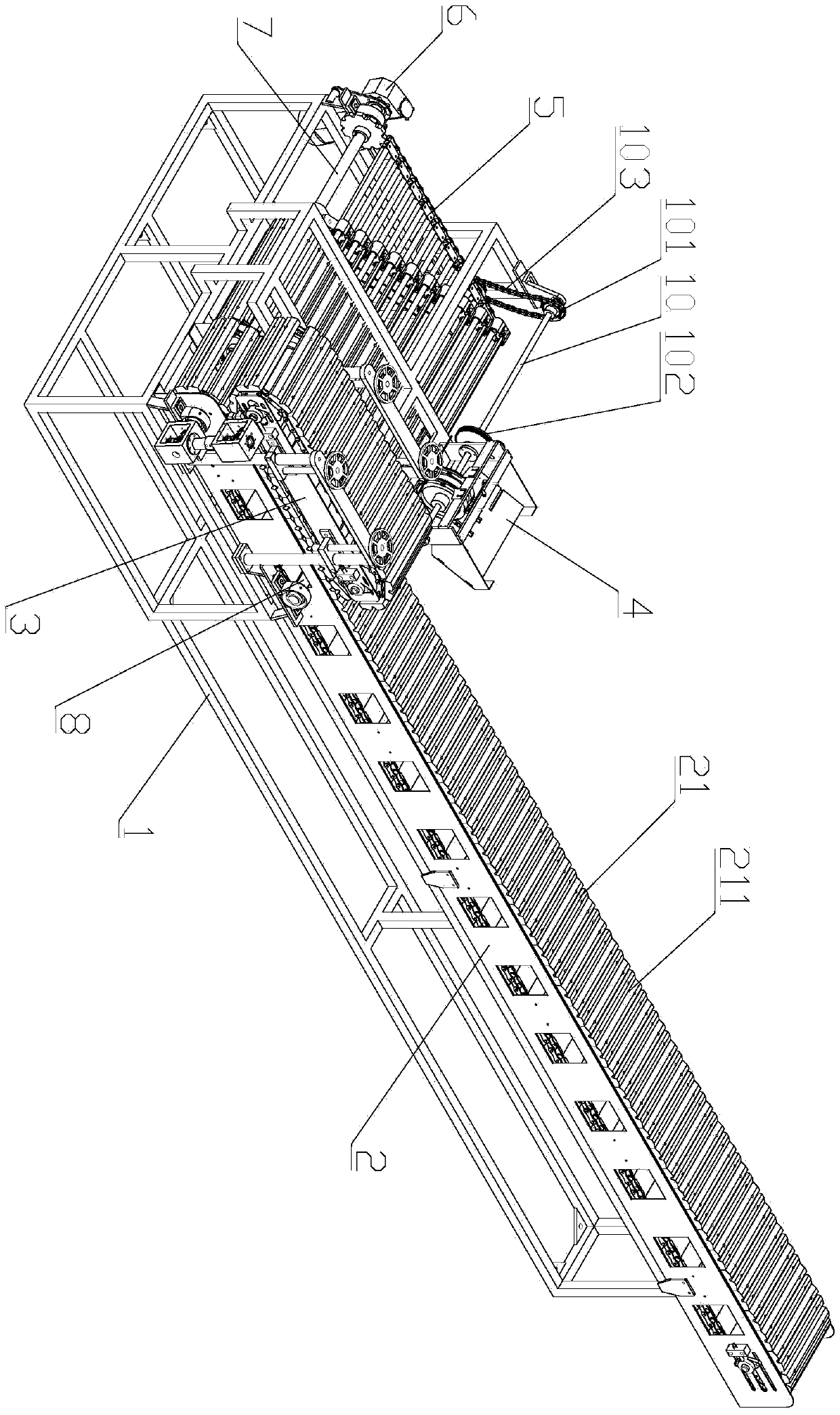 Full-automatic skewer penetrating machine