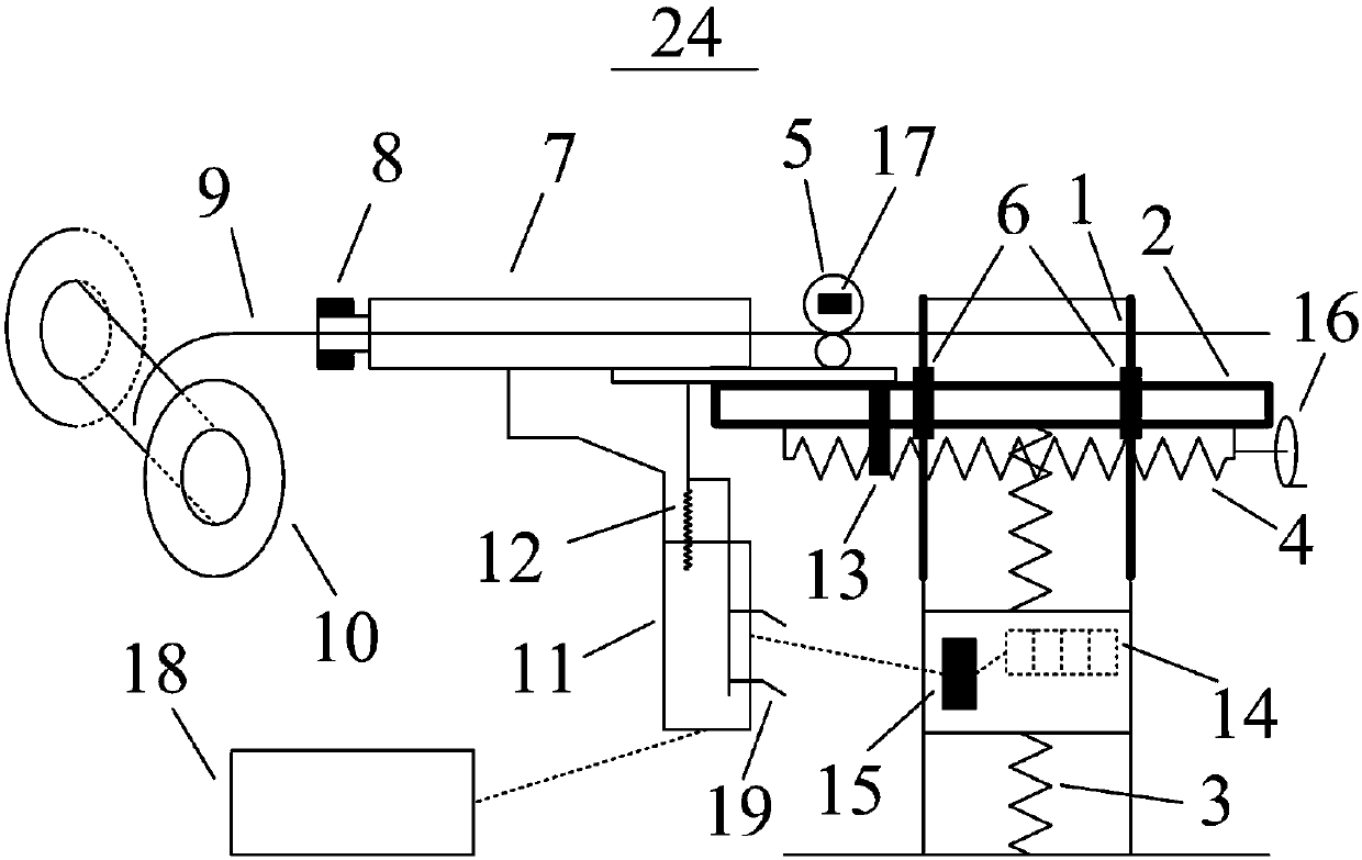 An intelligent cable arrangement for optical fiber stainless steel pipe production line