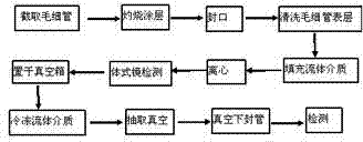 Manufacturing method of inclusion standard sample synthesized by fused silica capillary