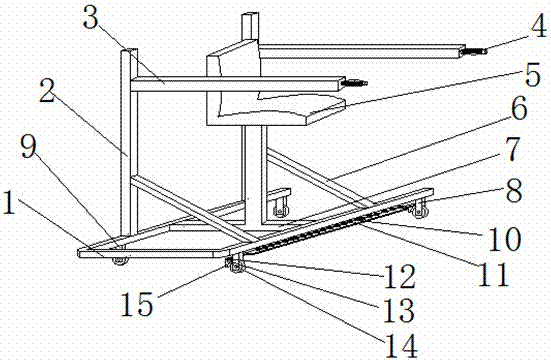 Clinical medical rehabilitation walking assisting cart