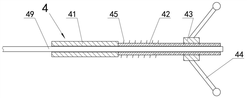 Lifting cast-in-place pile head cutting device