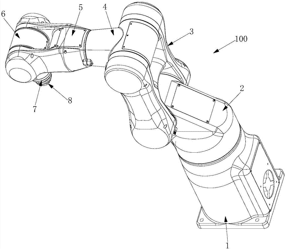 Six-axis mechanical arm