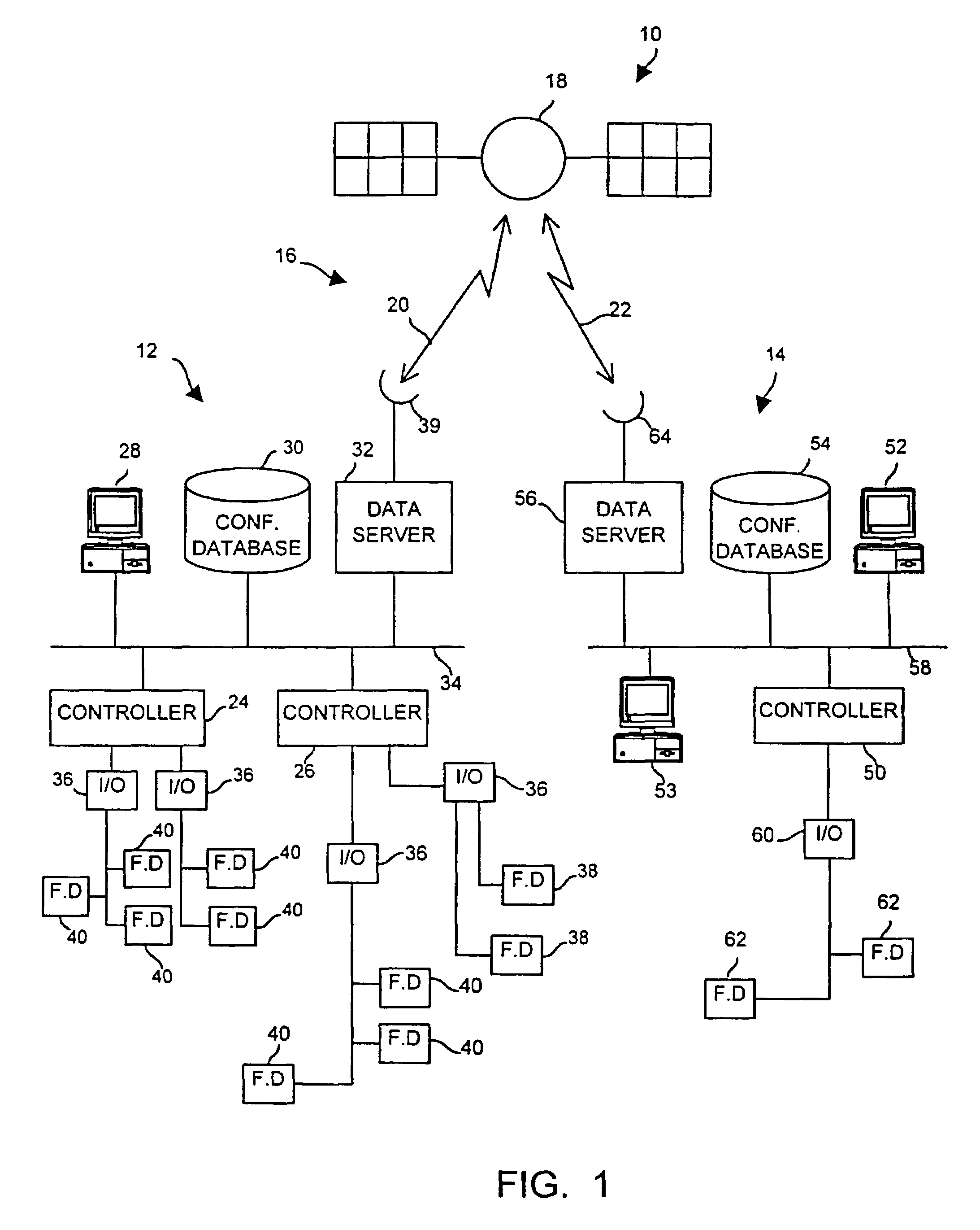 Accessing and updating a configuration database from distributed physical locations within a process control system