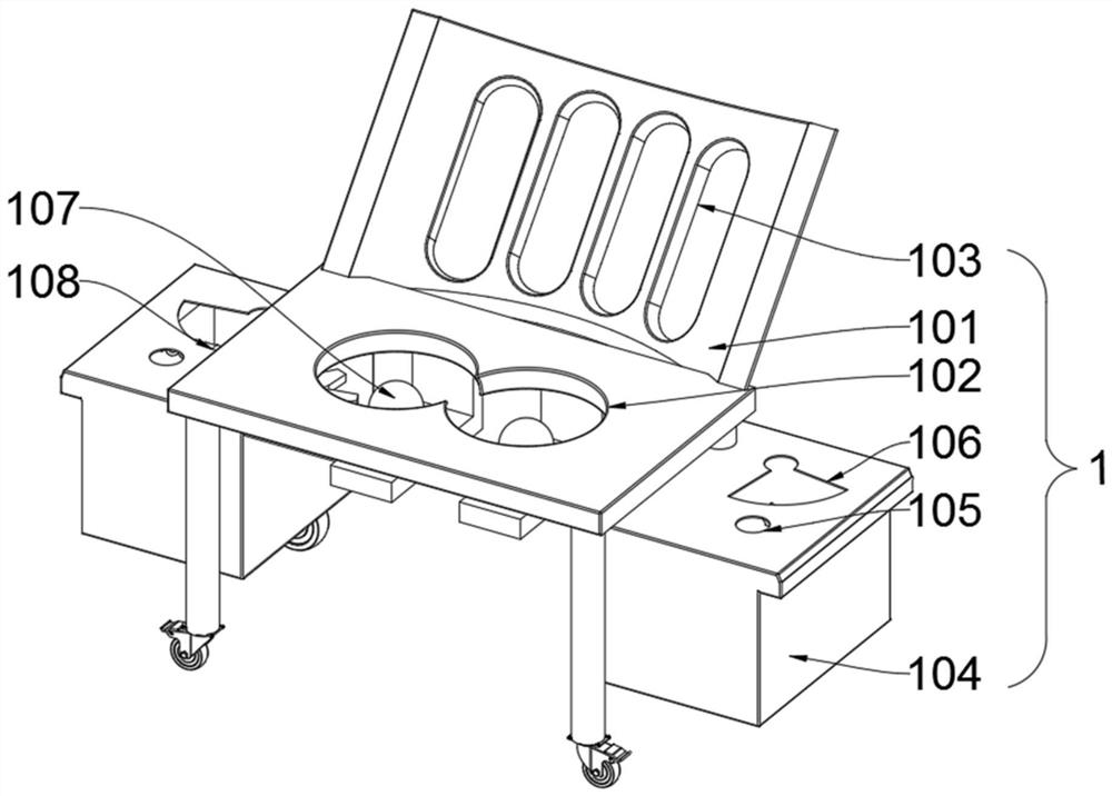 Portable rehabilitation exercise device for nursing of old people