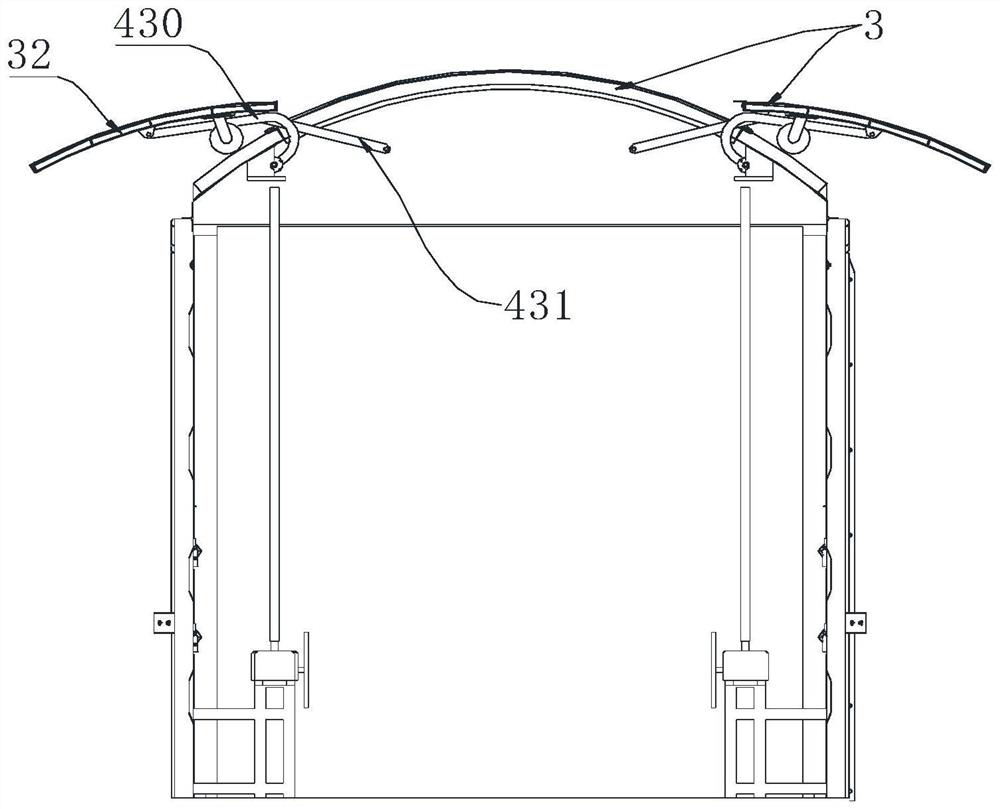 Railway freight shed car roof system