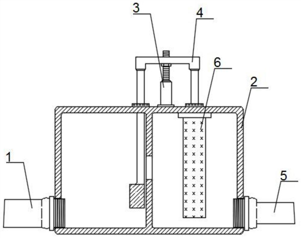 Floating ball overflowing type water conservancy irrigation device for self-descending of liquid level of inner pipeline