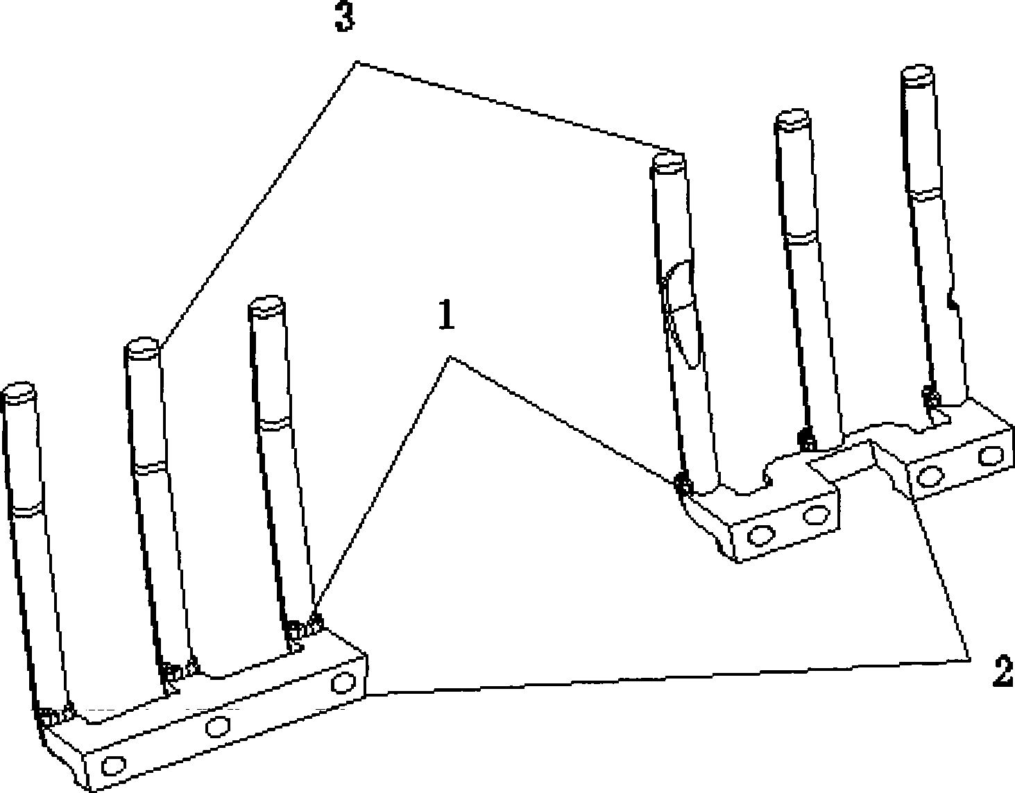 Processing method of sand core in engine aluminum alloy cylinder metal mould low-pressure casting