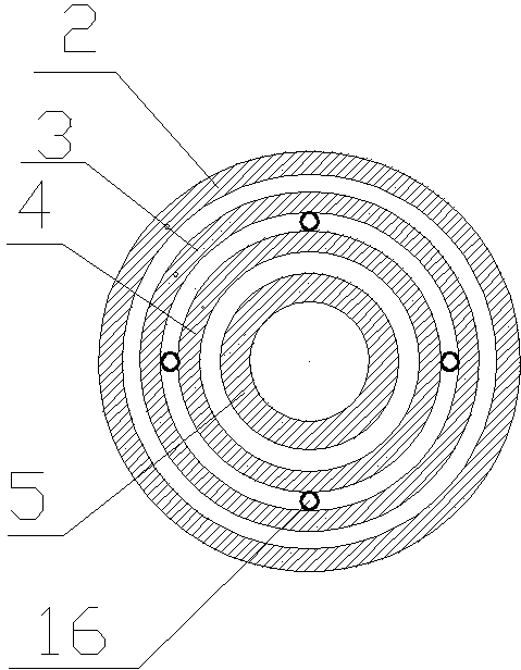 Tubular type double-annular channel double-sided heat-exchange large-flux microchannel reactor