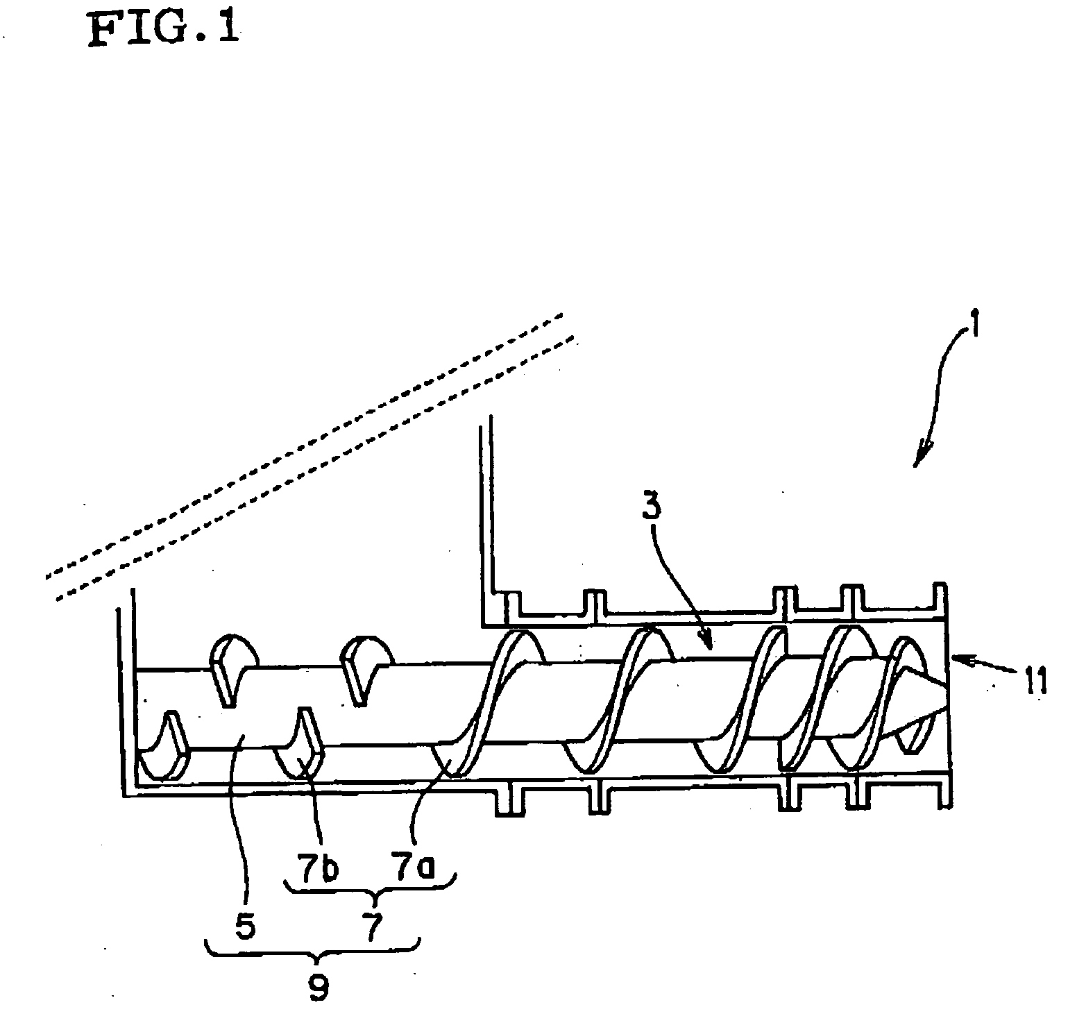 Screw for extruder, screw extruder, and kneading extruder using the screw extruder