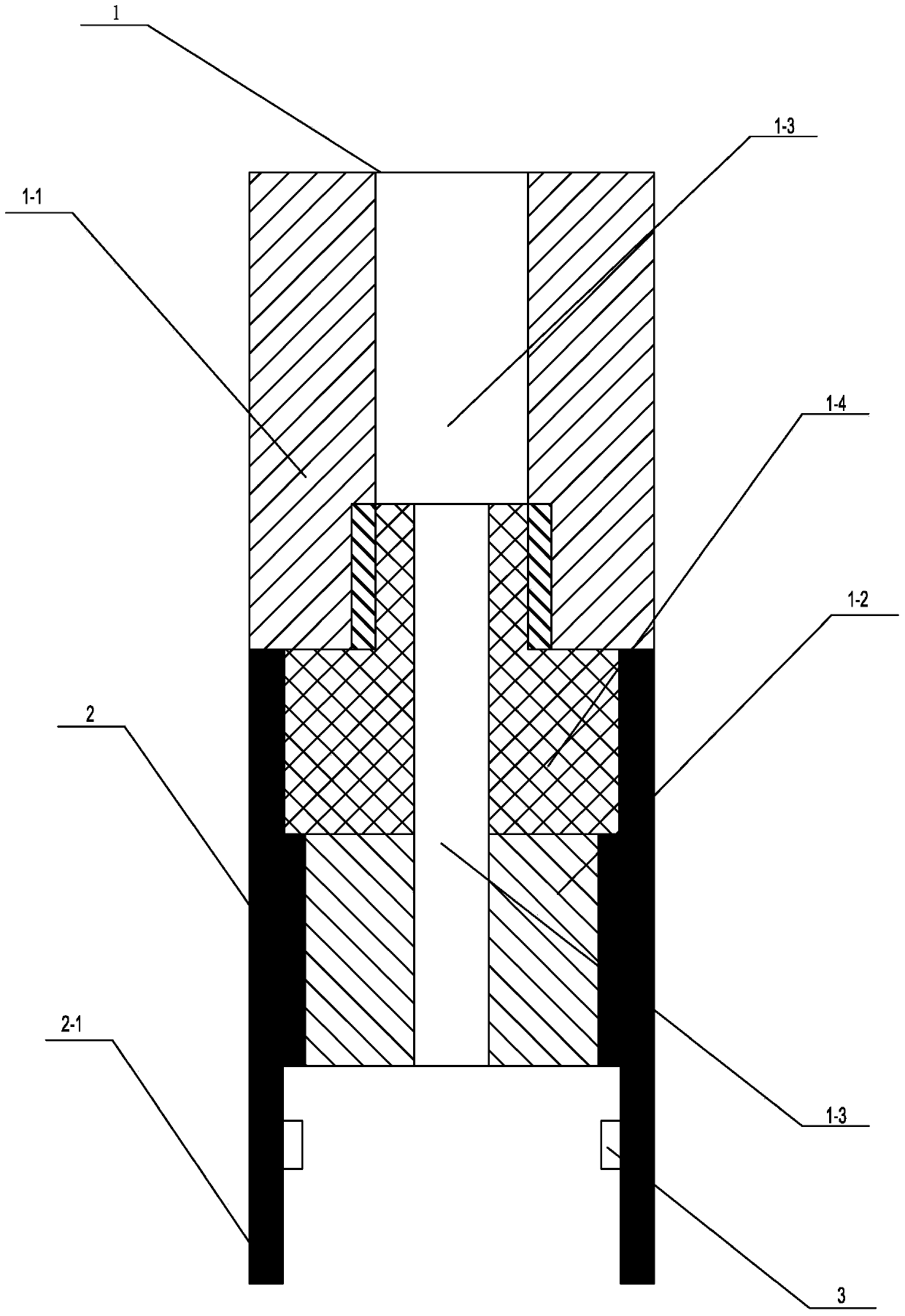 Suction nozzle for testing sorting machine