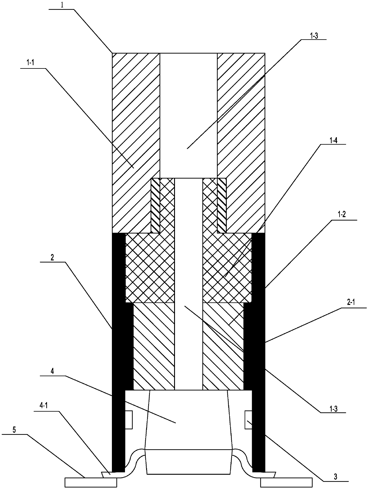 Suction nozzle for testing sorting machine