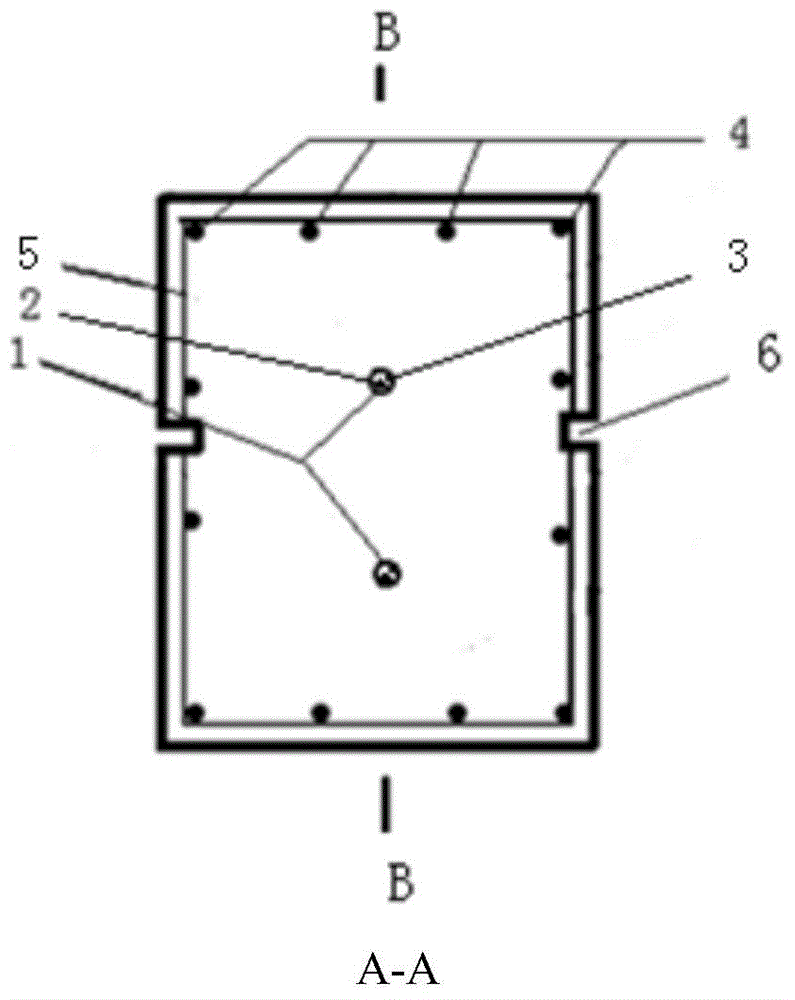 Axial embedded blast hole of reinforced concrete beam and blasting demolition method