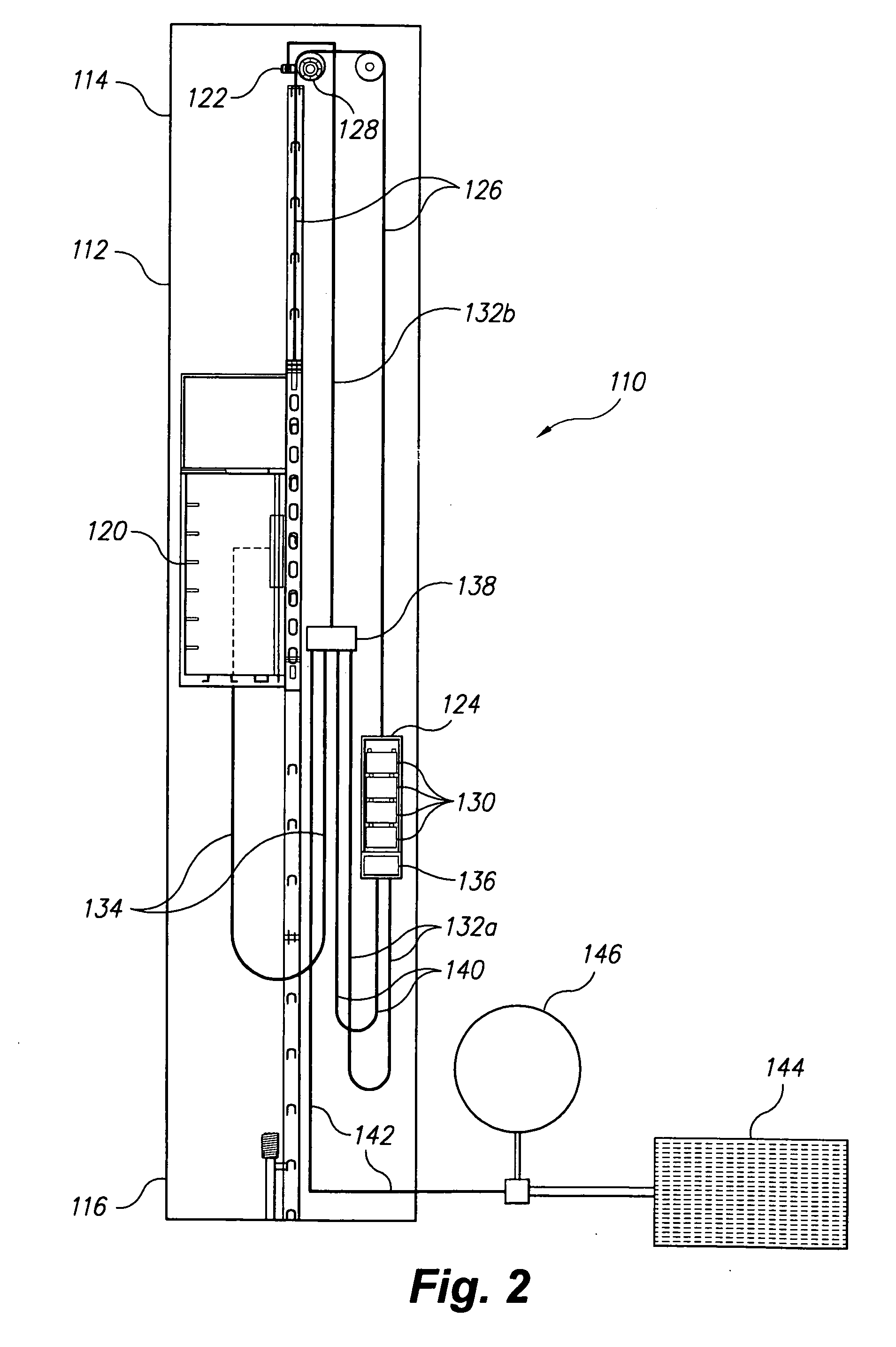 Battery counterweighted elevator