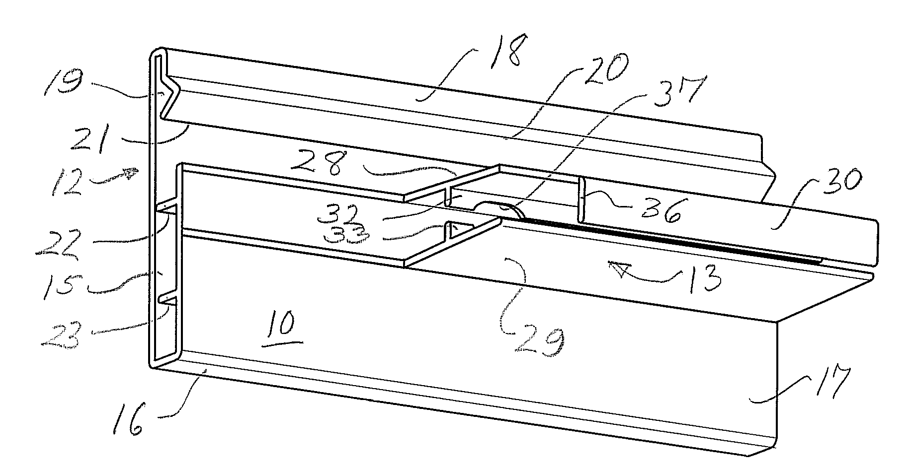 Label holder for merchandise display hooks and method of making same