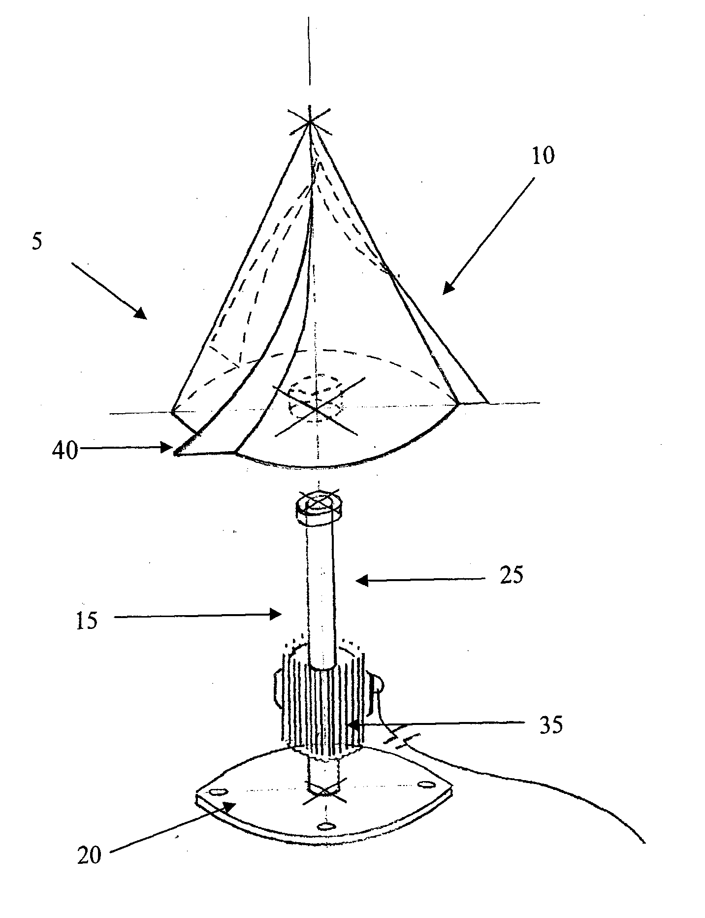 Hybrid wind and solar energy device