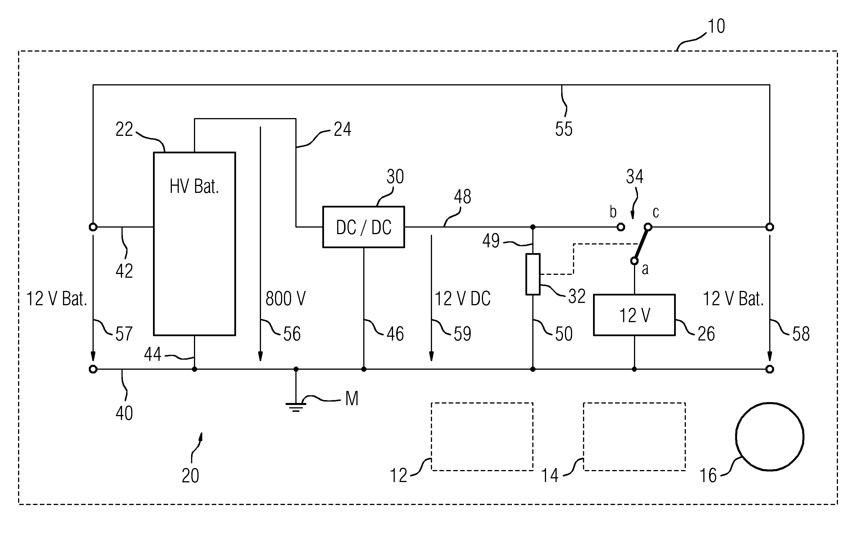 Electric transportation means, associated method and associated rechargeable battery