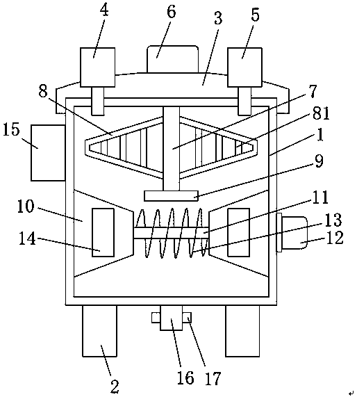 High-efficiency mixing machine for herbicides