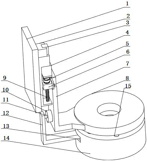 A low-angle light source with adjustable height and adjustable guide rod