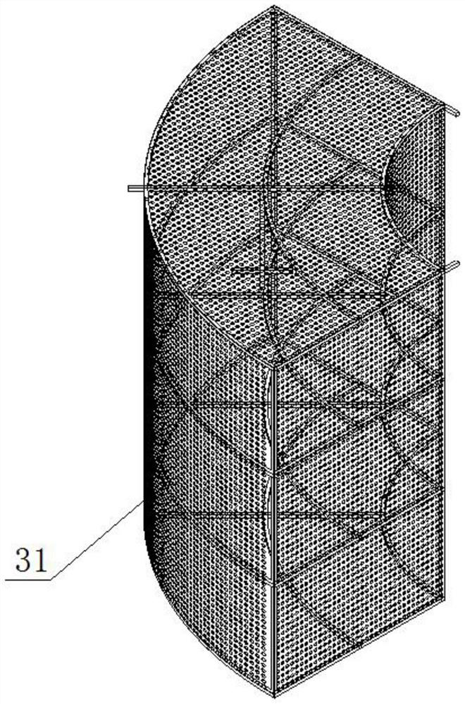 Novel blast furnace gas dechlorination and hydrolysis conversion integrated tower