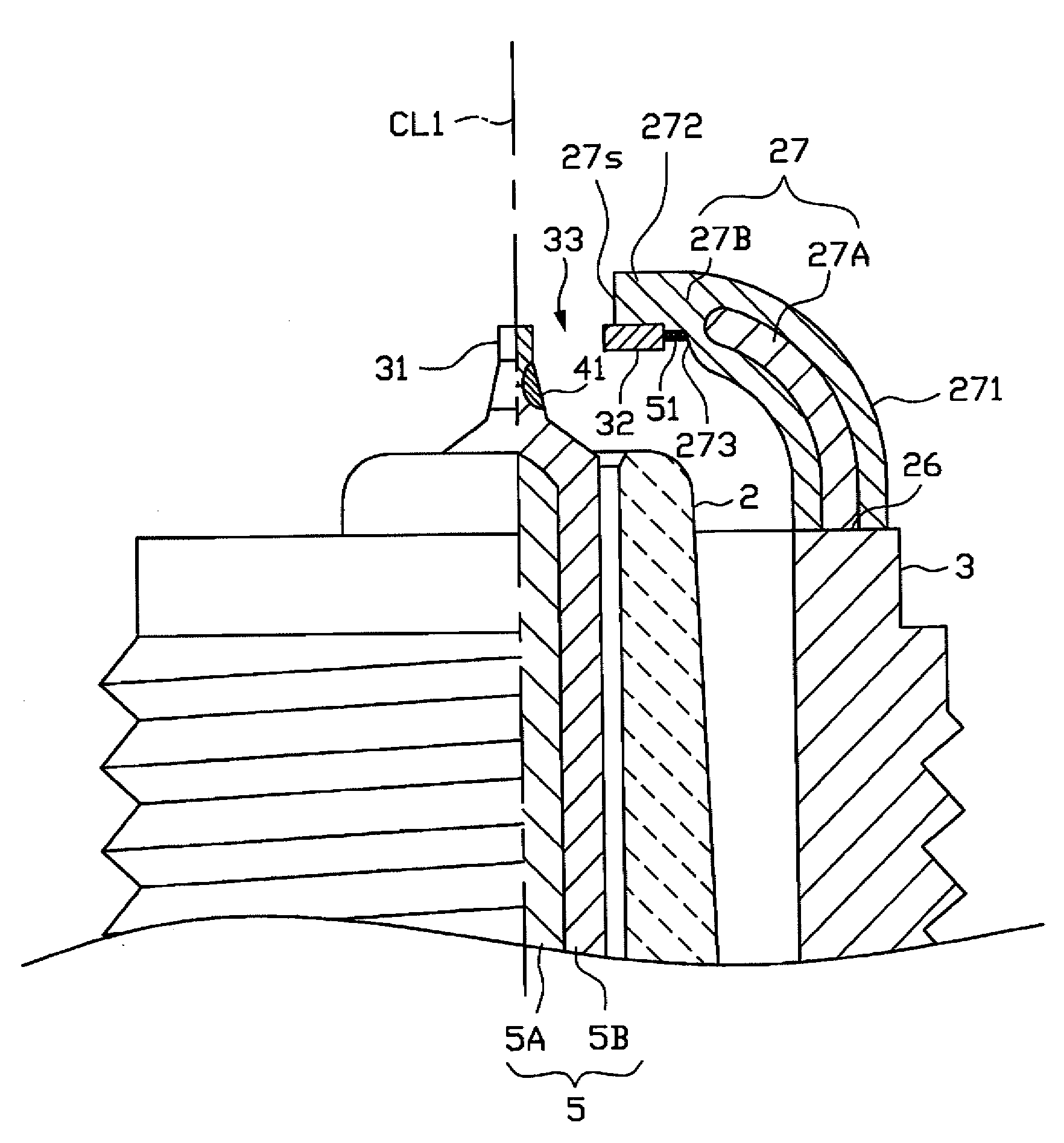 Spark plug for internal combustion engine and method for producing the spark plug