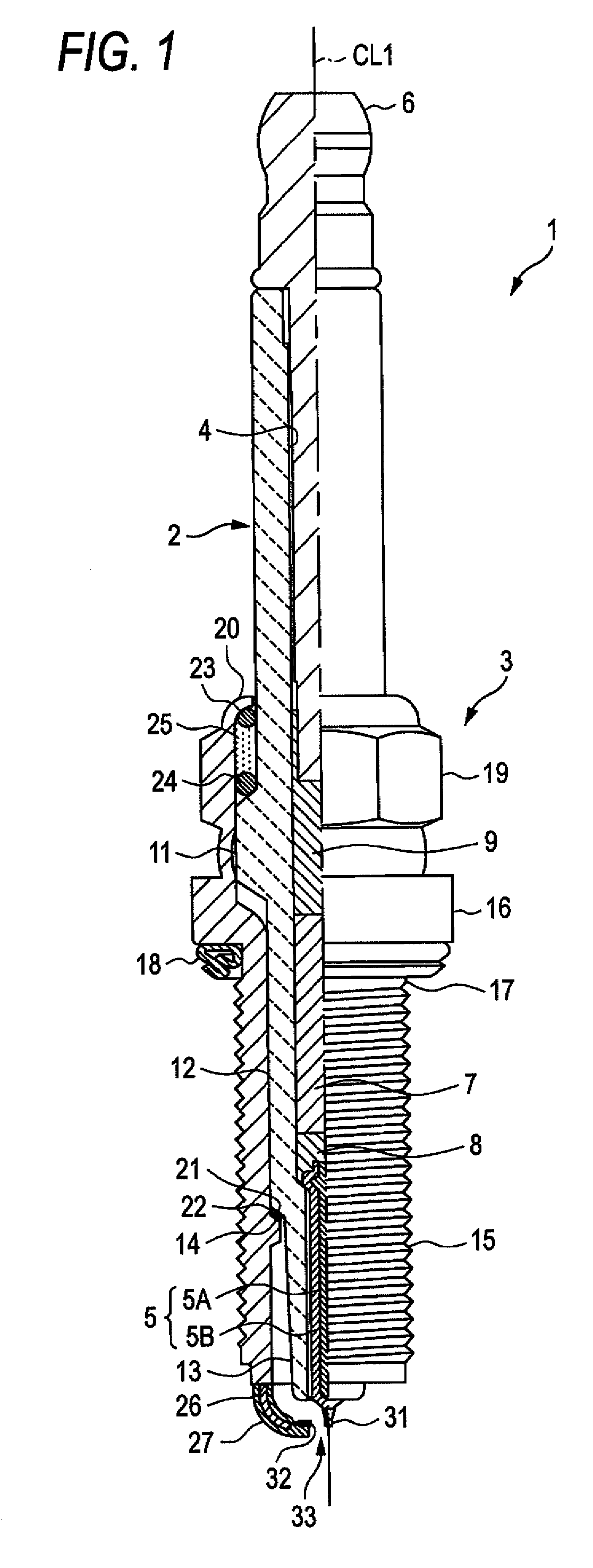 Spark plug for internal combustion engine and method for producing the spark plug